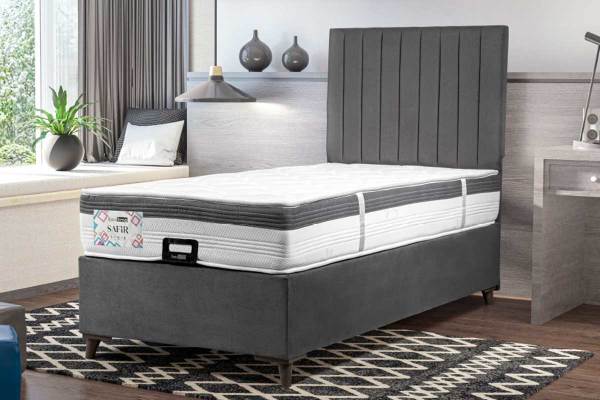 Bed Time Safir Antrasit 90x190 Baza Set