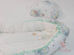Anne Yanı Bebek Yatağı ve Bulut Yastık