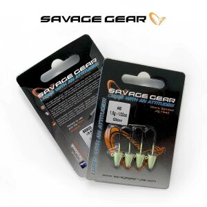 Savage Gear LRF Micro Sandeel Glow 1-1.5-2-2.5-3 gr Jighead 4Adet