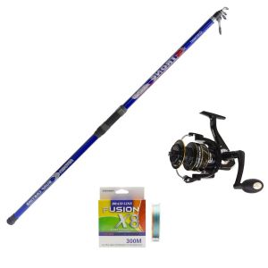 Remixon Strong 4.20m 100-250gr+Monster 7000 Surf takımı