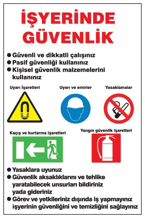 İŞYERİNDE GÜVENLİK