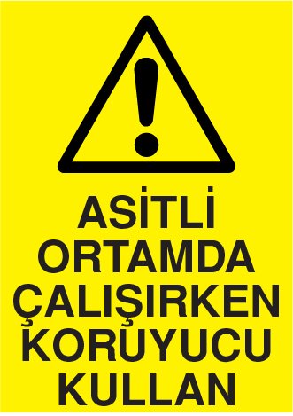ASİTLİ ORTAMDA ÇALIŞIRKEN KORUYUCU KULLAN
