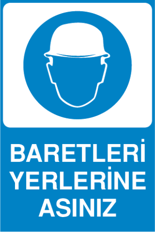 BARETLERİ YERİNE ASINIZ