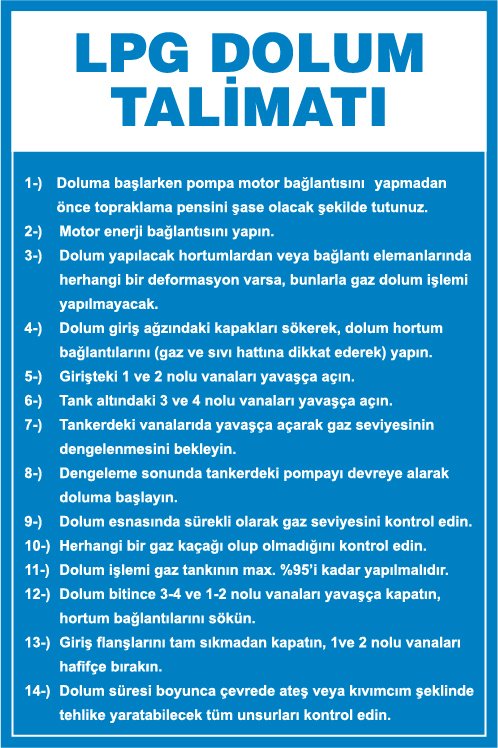 LPG DOLUM TALİMATI