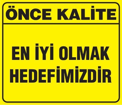 EN İYİ OLMAK HEDEFİMİZDİR