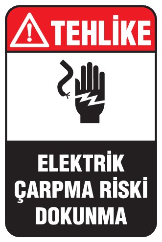 ELEKTRİK ÇARPMA RİSKİ DOKUNMA