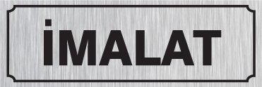 İMALAT 12 X 30 cm - Gümüş Metal 0,5 mm