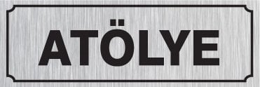 ATÖLYE 15 X 44 cm - Gümüş Metal 0,5 mm