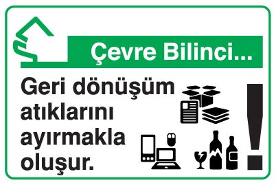 Geri dönüşüm atıklarını ayırmakla oluşur