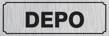 DEPO 12 X 30 cm - Gümüş Metal 0,5 mm