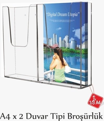 A4  x 2 DUVAR TİPİ BROŞÜRLÜK