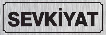 SEVKİYAT 12 X 30 cm - Gümüş Metal 0,5 mm