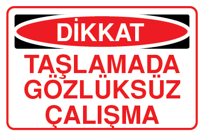 TAŞLAMADA GÖZLÜKSÜZ ÇALIŞMA