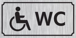 WC 12 X 30 cm - Gümüş Metal 0,5 mm