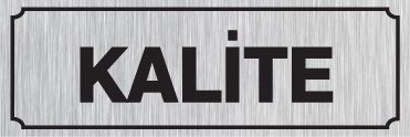 KALİTE 15 X 44 cm - Gümüş Metal 0,5 mm