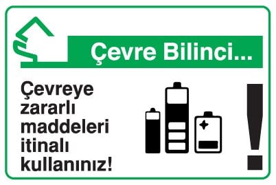 Çevreye zararlı maddeleri itinalı kullanınız!