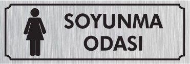 SOYUNMA ODASI 8 X 20 cm - Gümüş Metal 0,5 mm