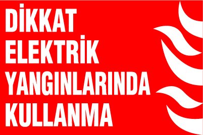 ELEKTRİK YANGINLARINDA KULLANMA