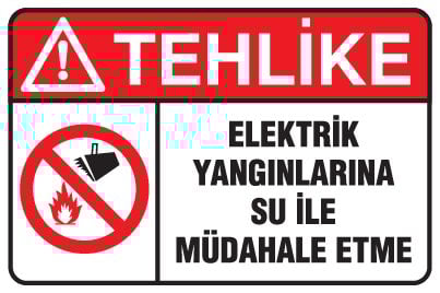 ELEKTRİK YANGINLARINA SU İLE MÜDAHALE ETME
