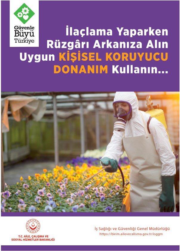 İLAÇLAMA YAPARKEN KİŞİSEL KORUYUCU DONANIM KULLANIN