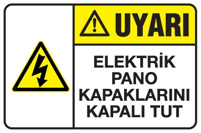 ELEKTRİK PANO KAPAKLARINI KAPALI TUT
