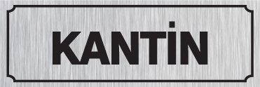 KANTİN 8 X 20 cm - Gümüş Metal 0,5 mm