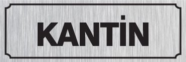 KANTİN 8 X 20 cm - Gümüş Metal 0,5 mm