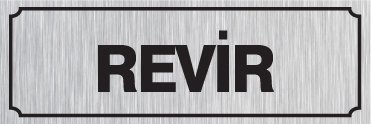 REVİR 8 X 20 cm - Gümüş Metal 0,5 mm