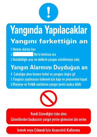 YANGINDA YAPILACAKLAR