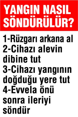 YANGIN NASIL SÖNDÜRÜLÜR