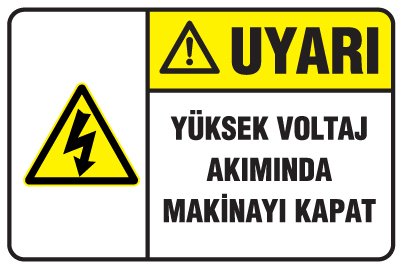 YÜKSEK VOLTAJ AKIMINDA MAKİNAYI KAPAT