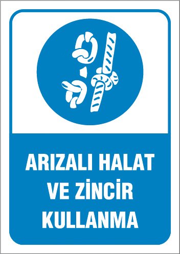 ARIZALI HALAT VE ZİNCİR KULLANMA
