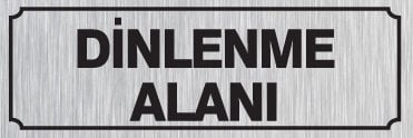DİNLENME ALANI 8 X 20 cm - Gümüş Metal 0,5 mm