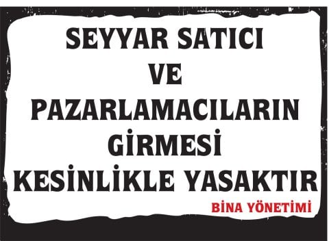 SEYYAR SATICI UYARI