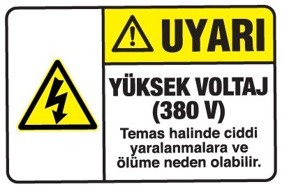 YÜKSEK VOLTAJ (380 V)