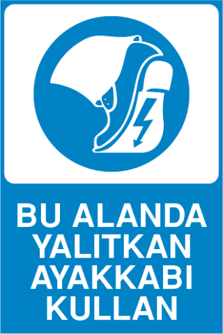 BU ALANDA YALITKAN AYAKKABI KULLAN 25 X 35 cm - Dekota (Forex) 3 mm