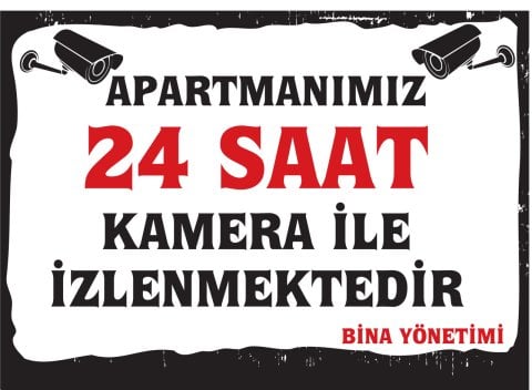 APARTMANIMIZ 24 SAAT KAMERA İLE İZLENMEKTEDİR