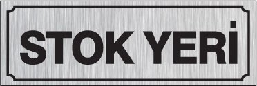 STOK YERİ 15 X 44 cm - Gümüş Metal 0,5 mm