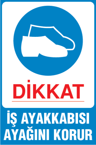 İŞ AYAKKABISI AYAĞINI KORUR 25 X 35 cm - Dekota (Forex) 3 mm
