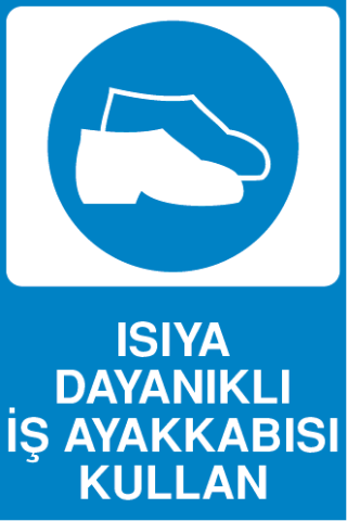 ISIYA DAYANIKLI İŞ AYAKKABISI KULLAN 25 X 35 cm - Dekota (Forex) 3 mm