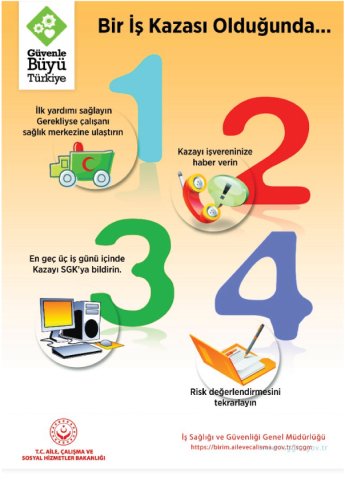 BİR İŞ KAZASI OLDUĞUNDA 4 ADIM