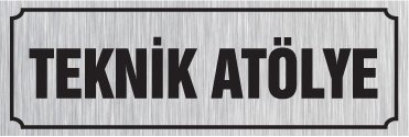 TEKNİK ATÖLYE 15 X 44 cm - Gümüş Metal 0,5 mm