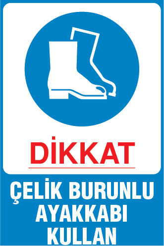 ÇELİK BURUNLU AYAKKABI KULLAN