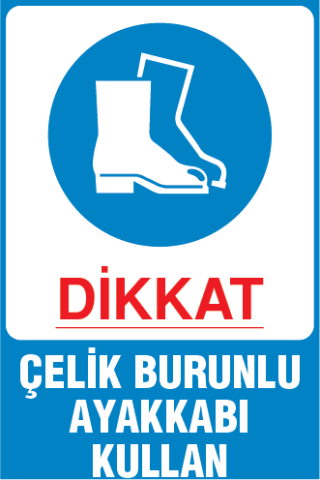 ÇELİK BURUNLU AYAKKABI KULLAN