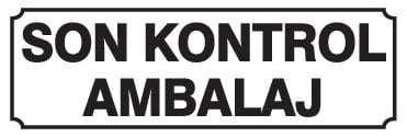 SON KONTROL AMBALAJ