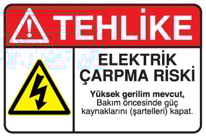 ELEKTRİK ÇARPMA RİSKİ
