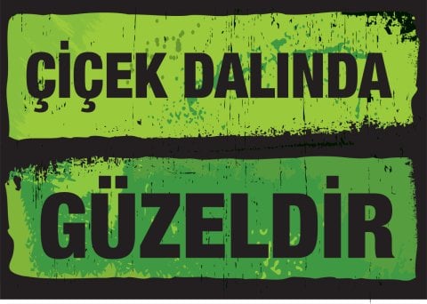 ÇİÇEK DALINDA GÜZELDİR