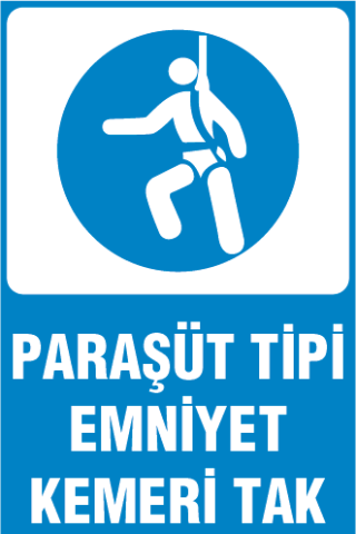 PARAŞÜT TİPİ EMNİYET KEMERİ TAK