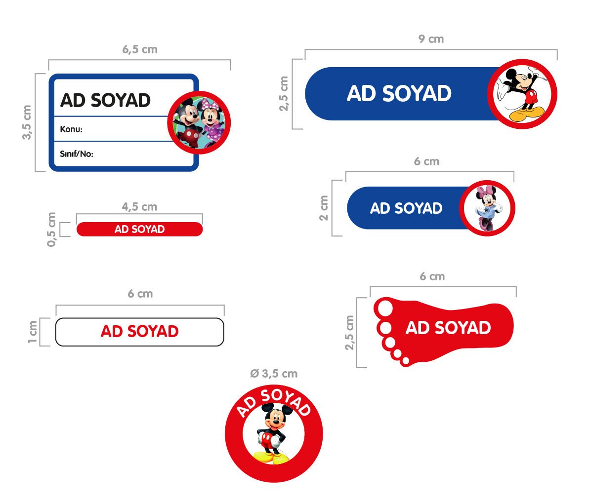 MICKEY MOUSE ORTA PAKET