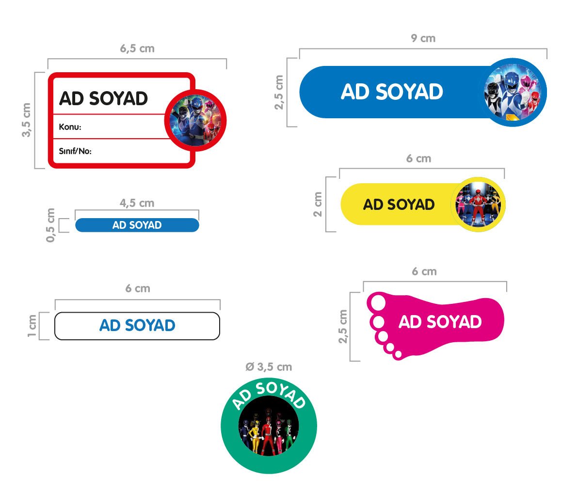 POWER RANGERS KÜÇÜK PAKET